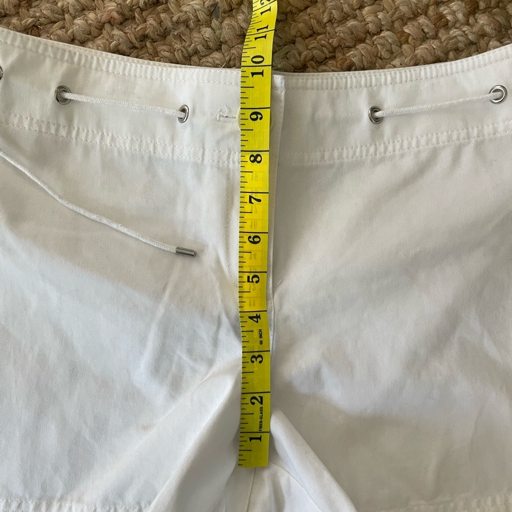 LOFT 8 White Cotton Nautical Shorts - Picture 7 of 7